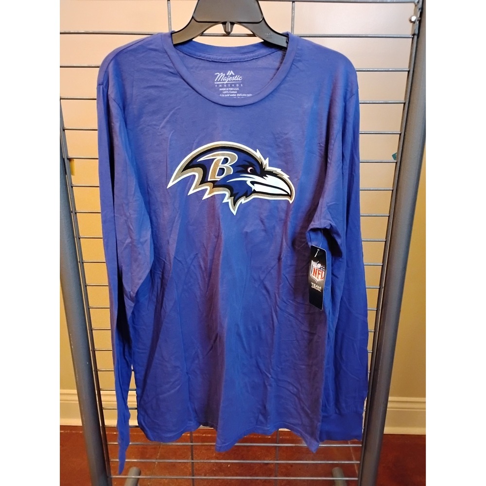 Majestic Threads Baltimore Ravens Derrick Henry 22 Long Sleeve Shirt Mens XL NEW